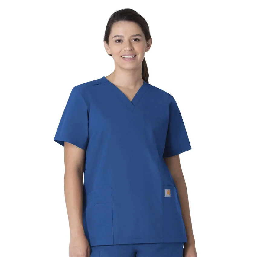 Unisex Force Essentials V-Ausschnitt-Scrub-Oberteil mit 6 Taschen