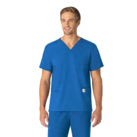 Unisex Force Essentials V-Ausschnitt-Scrub-Oberteil mit 6 Taschen