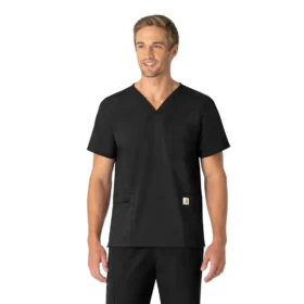 Unisex Force Essentials V-Ausschnitt-Scrub-Oberteil mit 6 Taschen