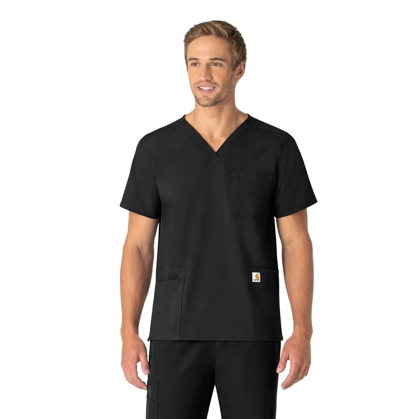 Unisex Force Essentials V-Ausschnitt-Scrub-Oberteil mit 6 Taschen