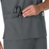 Unisex Force Essentials V-Ausschnitt-Scrub-Oberteil mit 6 Taschen