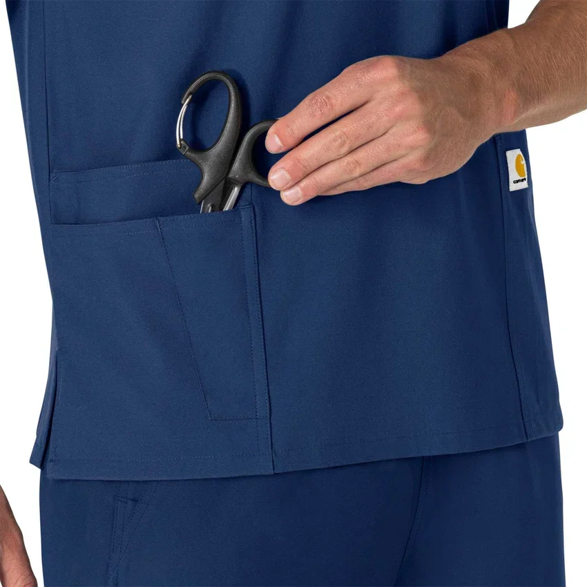 Unisex Force Essentials V-Ausschnitt-Scrub-Oberteil mit 6 Taschen