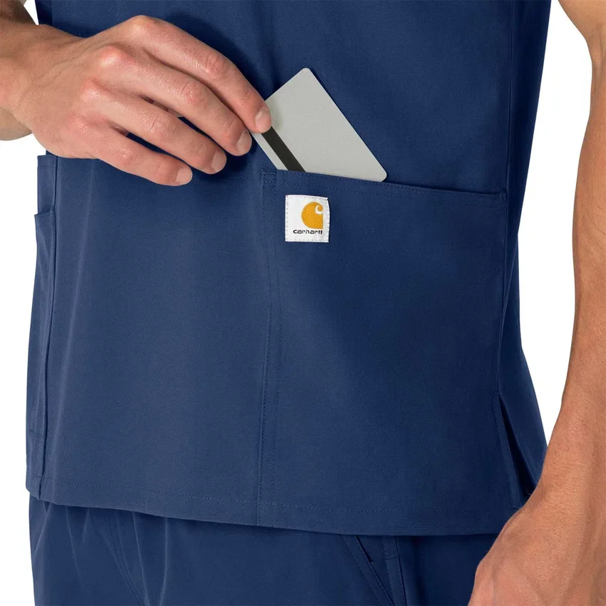 Unisex Force Essentials V-Ausschnitt-Scrub-Oberteil mit 6 Taschen
