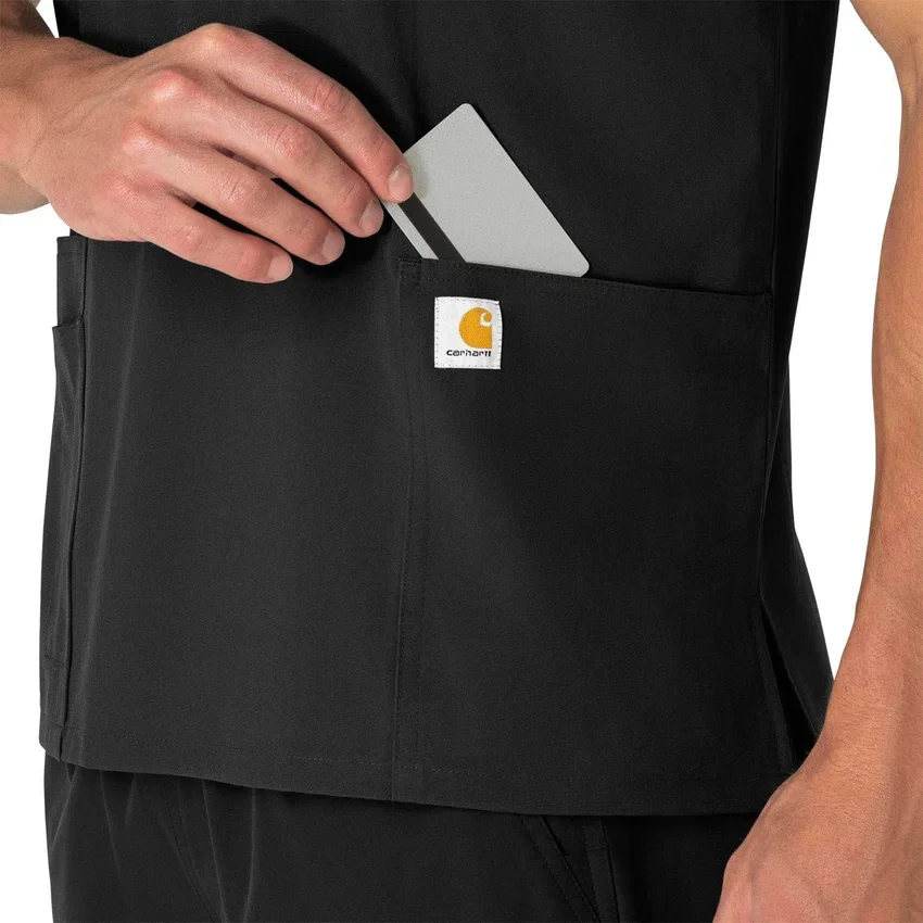 Unisex Force Essentials V-Ausschnitt-Scrub-Oberteil mit 6 Taschen