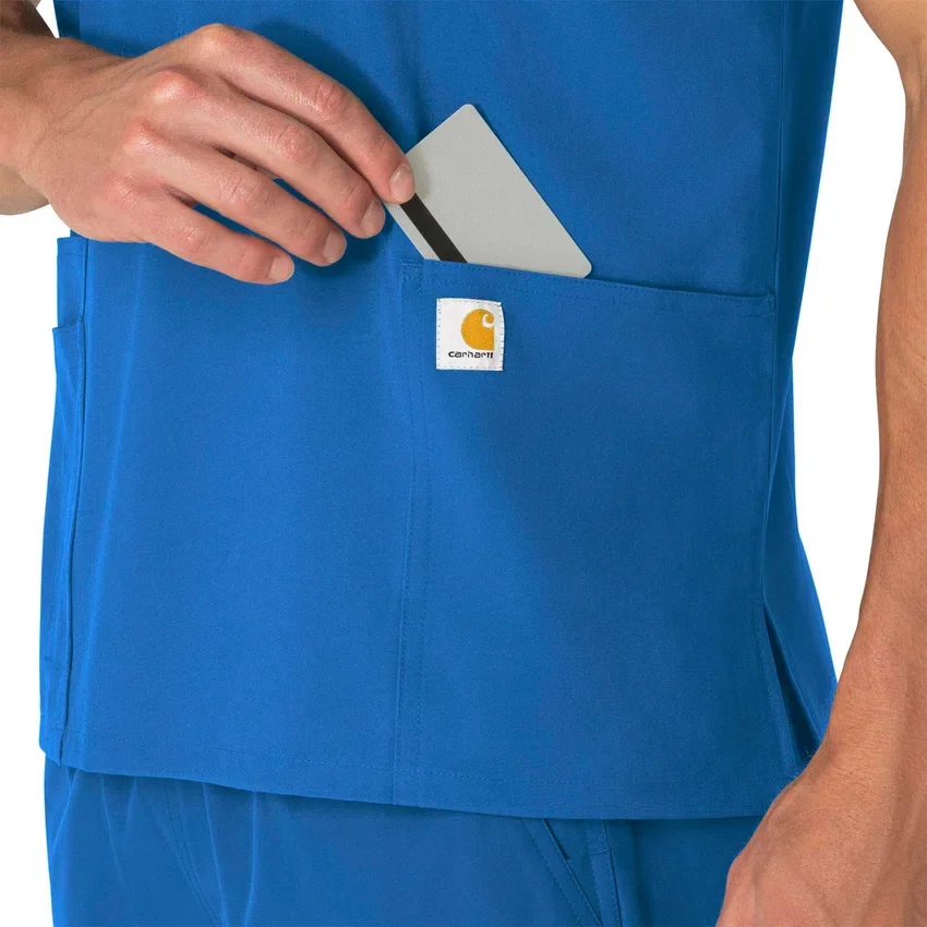 Unisex Force Essentials V-Ausschnitt-Scrub-Oberteil mit 6 Taschen