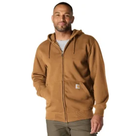 Wasserabweisender, schwerer Herren-Hoodie «Paxton» mit durchgehendem Reissverschluss – carhartt Rain Defender Hoodies