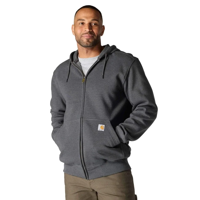 Wasserabweisender, schwerer Herren-Hoodie «Paxton» mit durchgehendem Reissverschluss – carhartt Rain Defender Hoodies