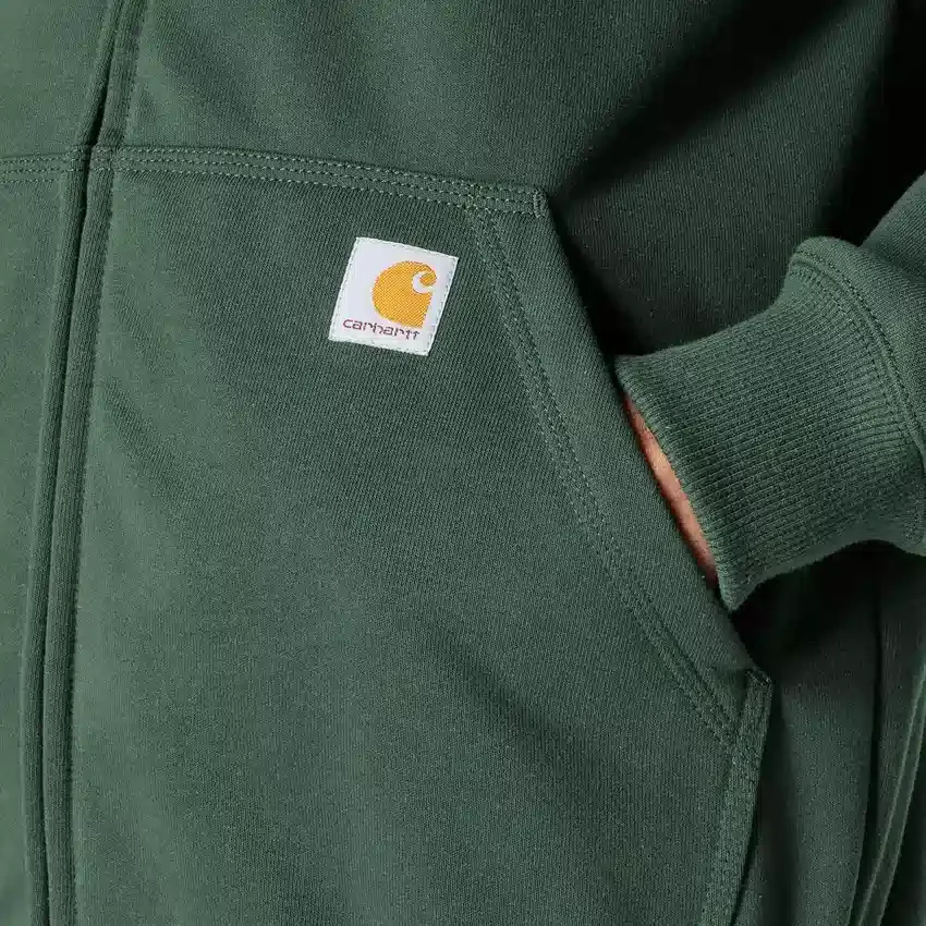 Wasserabweisender, schwerer Herren-Hoodie «Paxton» mit durchgehendem Reissverschluss – carhartt Rain Defender Hoodies
