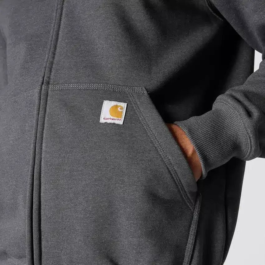 Wasserabweisender, schwerer Herren-Hoodie «Paxton» mit durchgehendem Reissverschluss – carhartt Rain Defender Hoodies