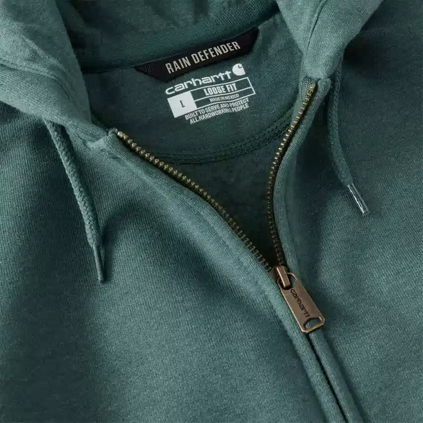Wasserabweisender, schwerer Herren-Hoodie «Paxton» mit durchgehendem Reissverschluss – carhartt Rain Defender Hoodies