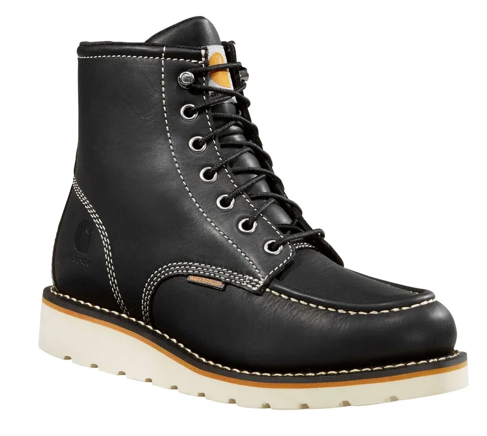 Wasserdichte 6"-Moc-Toe-Stiefel mit Keilabsatz für Damen
