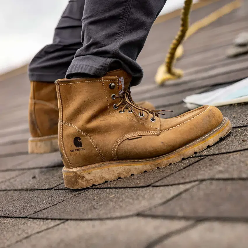 Wasserdichte 6"-Moc-Toe-Stiefel mit Keilabsatz für Damen