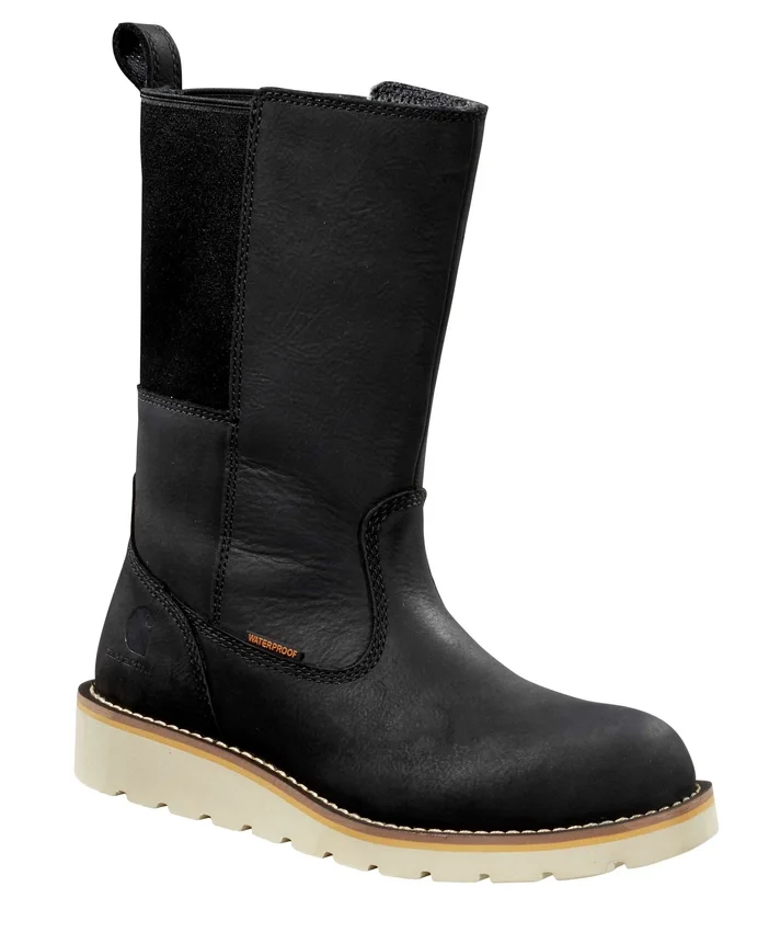 Wasserdichter 10"-Wellington-Keilstiefel für Damen mit weicher Zehenkappe