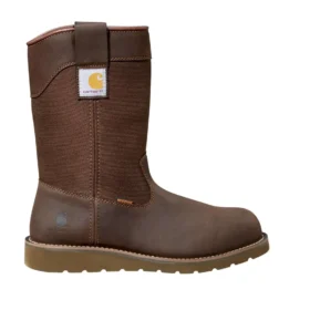 Wasserdichter 10"-Wellington-Stiefel mit Stahlkappe und Keilabsatz
