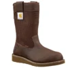 Wasserdichter 10"-Wellington-Stiefel mit Stahlkappe und Keilabsatz