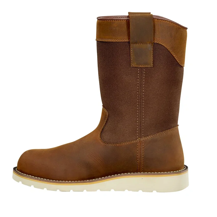 Wasserdichter 10"-Wellington-Stiefel mit Stahlkappe und Keilabsatz