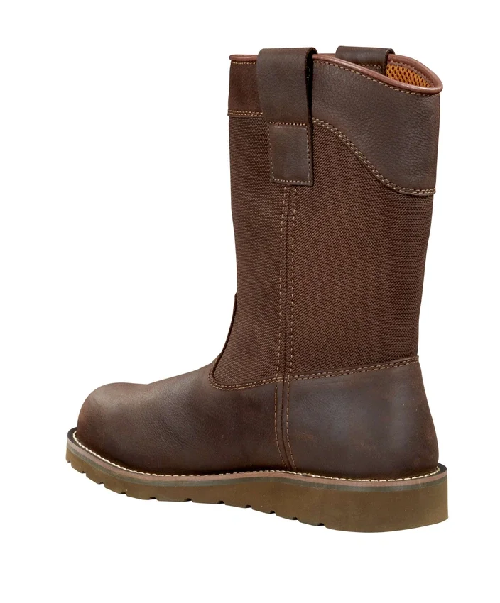 Wasserdichter 10"-Wellington-Stiefel mit Stahlkappe und Keilabsatz