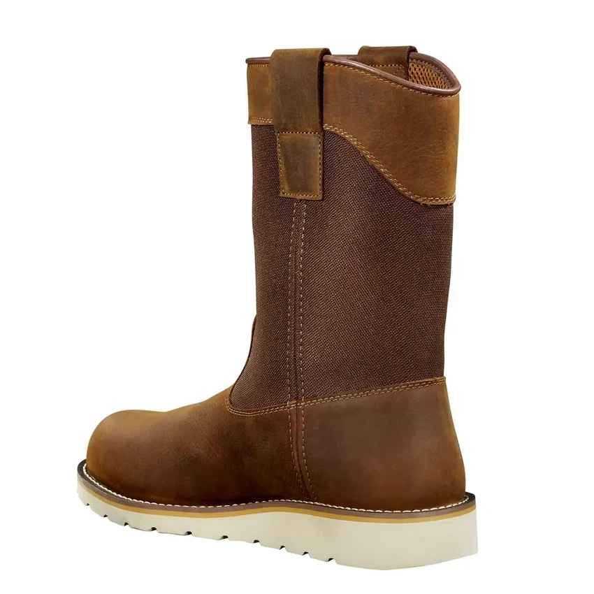 Wasserdichter 10"-Wellington-Stiefel mit Stahlkappe und Keilabsatz