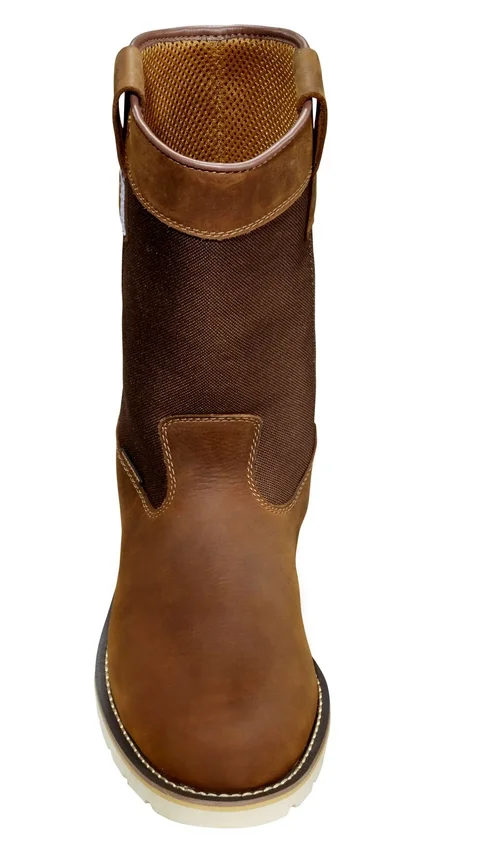 Wasserdichter 10"-Wellington-Stiefel mit Stahlkappe und Keilabsatz