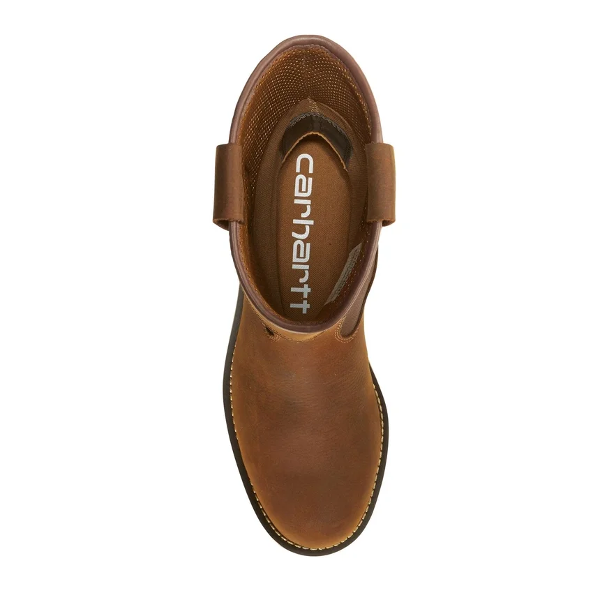Wasserdichter 10"-Wellington-Stiefel mit Stahlkappe und Keilabsatz