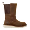 Wasserdichter 10"-Wellington-Stiefel mit Stahlkappe und Keilabsatz für Damen