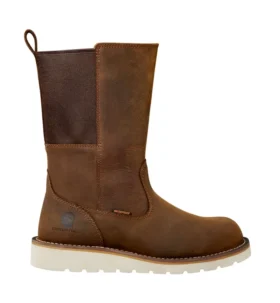 Wasserdichter 10"-Wellington-Stiefel mit Stahlkappe und Keilabsatz für Damen
