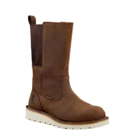 Wasserdichter 10″-Wellington-Stiefel mit Stahlkappe und Keilabsatz für Damen