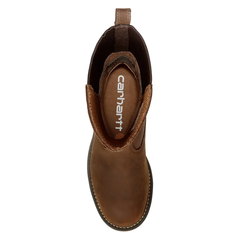 Wasserdichter 10"-Wellington-Stiefel mit Stahlkappe und Keilabsatz für Damen