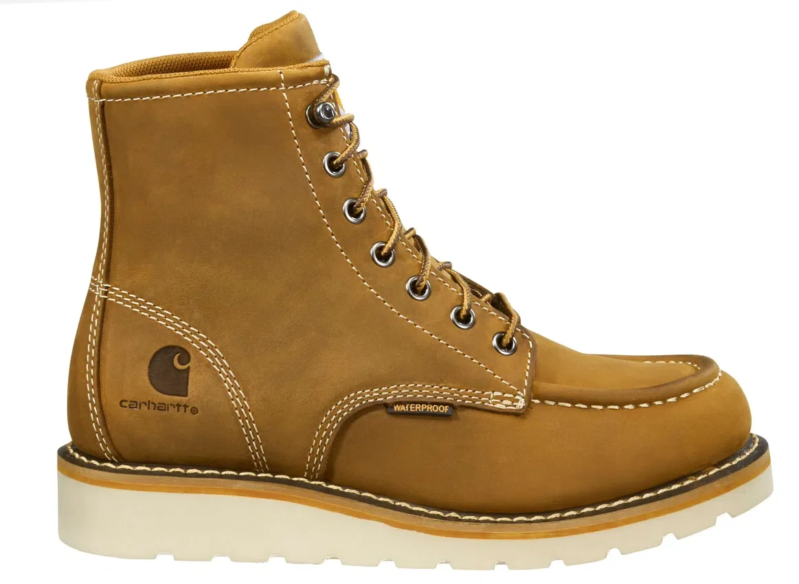 Wasserdichte 6"-Moc-Toe-Stiefel mit Keilabsatz für Damen