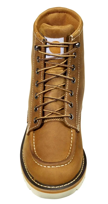 Wasserdichte 6"-Moc-Toe-Stiefel mit Keilabsatz für Damen