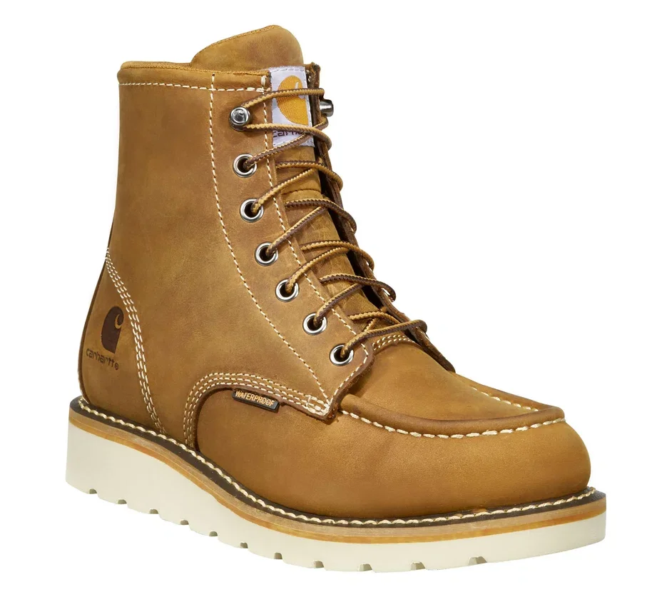 Wasserdichte 6"-Moc-Toe-Stiefel mit Keilabsatz für Damen