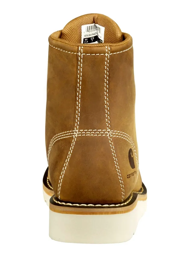 Wasserdichte 6"-Moc-Toe-Stiefel mit Keilabsatz für Damen
