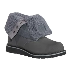 Wasserdichter, isolierter 8"-Winterstiefel mit Keilabsatz und umklappbarem Schaft für Damen
