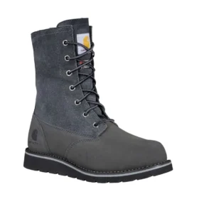 Wasserdichter, isolierter 8″-Winterstiefel mit Keilabsatz und umklappbarem Schaft für Damen
