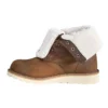 Wasserdichter, isolierter 8"-Winterstiefel mit Keilabsatz und umklappbarem Schaft für Damen