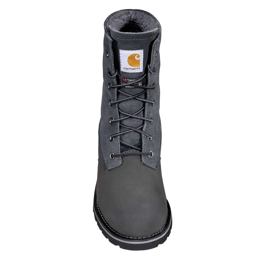 Wasserdichter, isolierter 8"-Winterstiefel mit Keilabsatz und umklappbarem Schaft für Damen