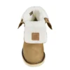 Wasserdichter, isolierter 8"-Winterstiefel mit Keilabsatz und umklappbarem Schaft für Damen