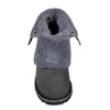 Wasserdichter, isolierter 8"-Winterstiefel mit Keilabsatz und umklappbarem Schaft für Damen