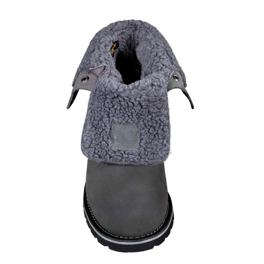 Wasserdichter, isolierter 8"-Winterstiefel mit Keilabsatz und umklappbarem Schaft für Damen