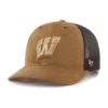 Wisconsin Badgers '47 gefärbte Trucker-Kappe, lockere Passform