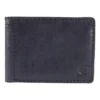 Zweifach gefaltete Brieftasche aus Patina-Leder
