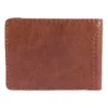 Zweifach gefaltete Brieftasche aus Patina-Leder