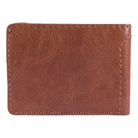 Zweifach gefaltete Brieftasche aus Patina-Leder