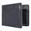 Zweifach gefaltete Brieftasche aus Patina-Leder