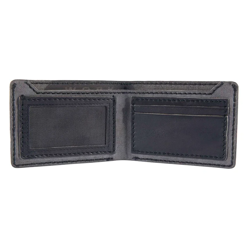 Zweifach gefaltete Brieftasche aus Patina-Leder
