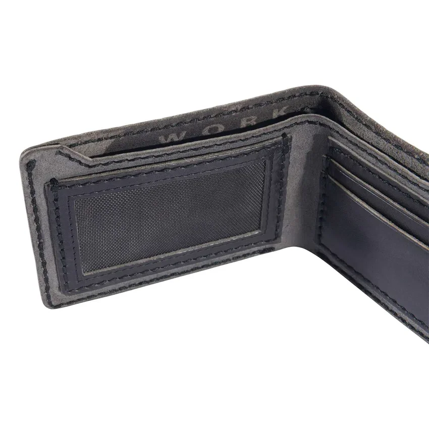 Zweifach gefaltete Brieftasche aus Patina-Leder