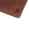 Zweifach gefaltete Brieftasche aus Patina-Leder