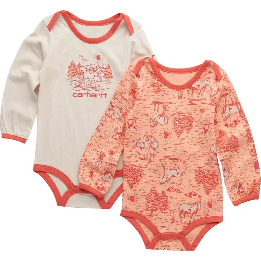 Zweiteiliges Set mit Armlingen und Bauernhof-Print für Mädchen (Baby)