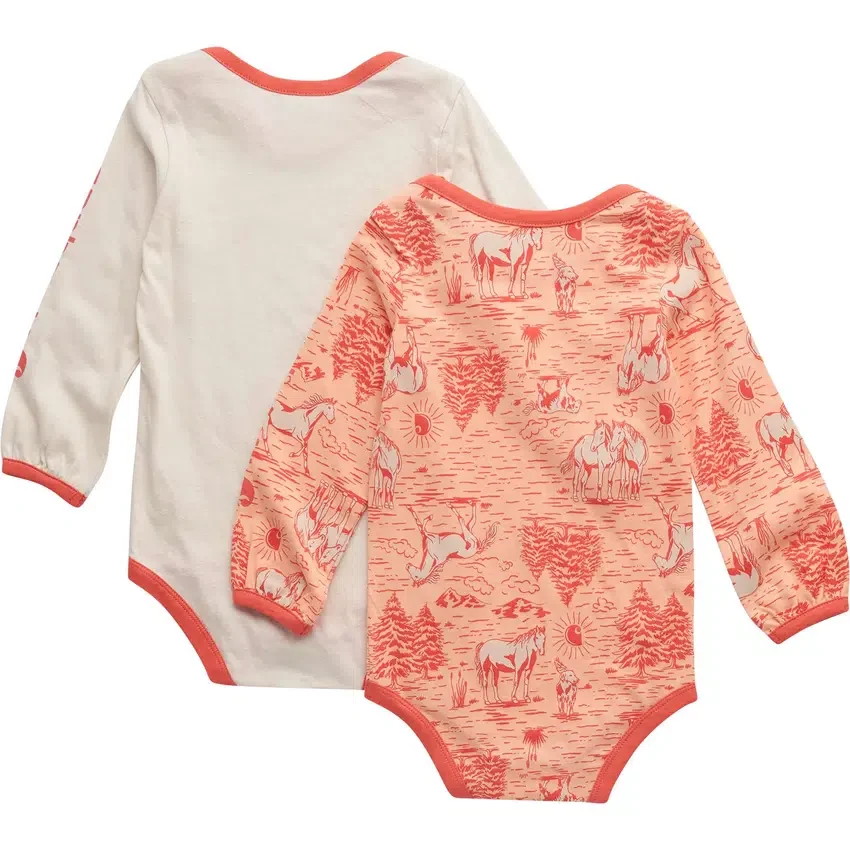 Zweiteiliges Set mit Armlingen und Bauernhof-Print für Mädchen (Baby)